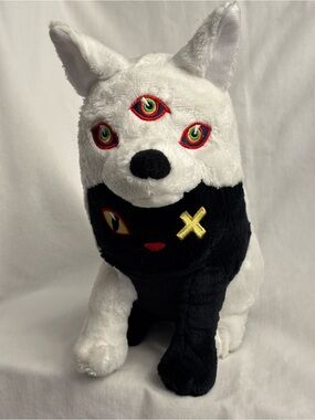 Meow Wolf ~ Cat-Wolf Twisted Black White Multiverse 9.5" Plush Stuffed Animal
